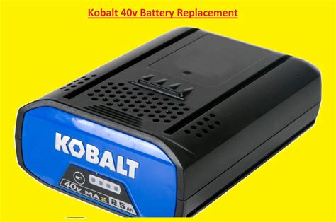 kobalt steel battery box|kobalt 40v battery aftermarket.